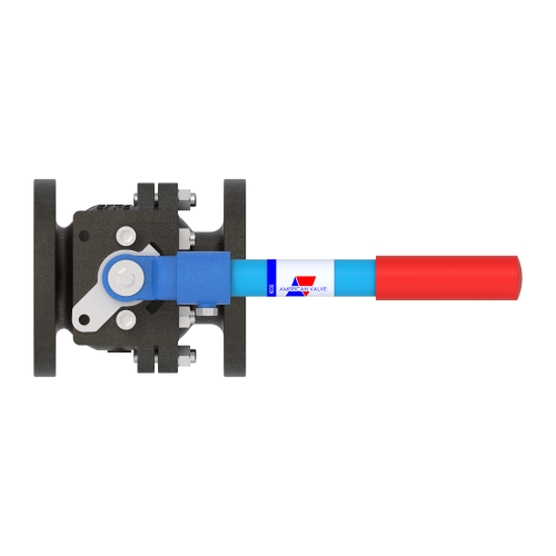 4000 2 1/2" Cast Iron Flanged- Full Port Ball Valve 125#