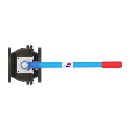 4000 6" Cast Iron Flanged- Full Port Ball Valve 125#