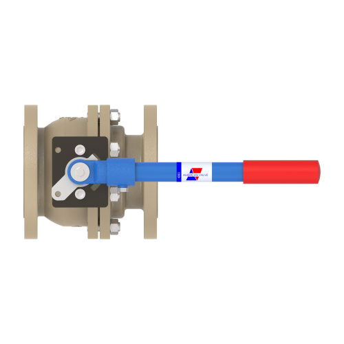 4000D 4" Ductile Iron Flanged - Raised Face - Full Port Ball Valve 150#