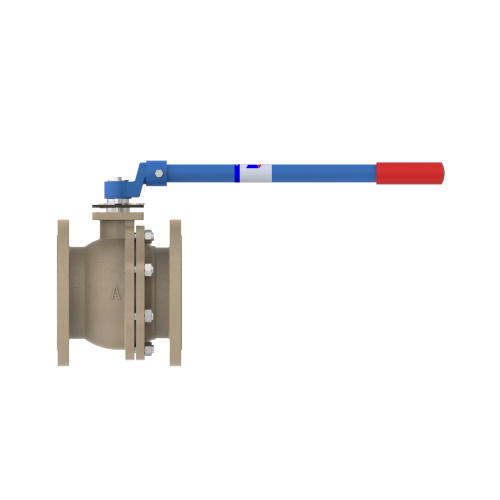 4000D 8" Ductile Iron Flanged - Raised Face - Reduced Port Ball Valve 150#