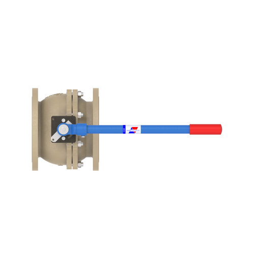 4000D 10" Ductile Iron Flanged - Raised Face - Reduced Port Ball Valve 150#