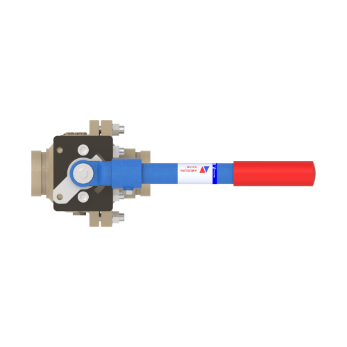4000DV 2 1/2" Ductile Iron Grooved-End Full Port Ball Valve 600CWP