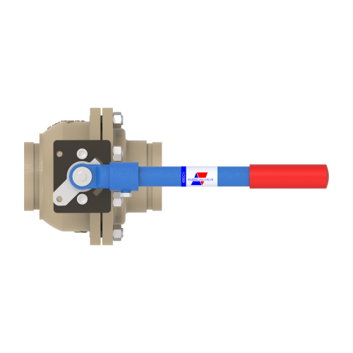 4000DV 4" Ductile Iron Grooved-End Full Port Ball Valve 600CWP