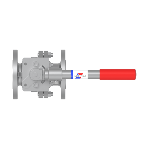 4001 2 1/2" CF8M Stainless Steel Flanged -Raised Face - Full Port Ball Valve 150#
