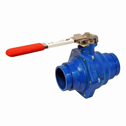 3700V 2" Cast Iron Grooved Full Port Ball Valve 200W