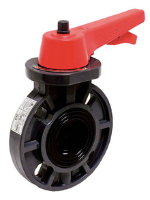 P21 2" Schedule 80 PVC Wafer Butterfly Valve