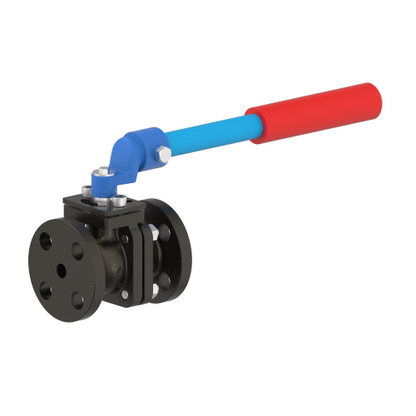 4000 1/2" Cast Iron Flanged- Full Port Ball Valve 125#