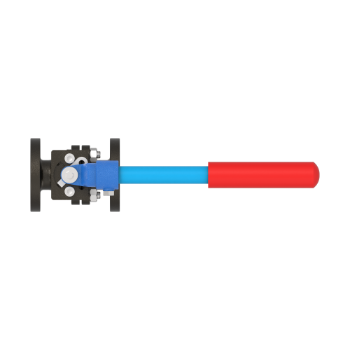 4000 1/2" Cast Iron Flanged- Full Port Ball Valve 125#