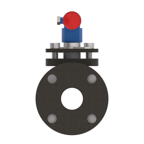 4000 1 1/2" Cast Iron Flanged- Full Port Ball Valve 125#