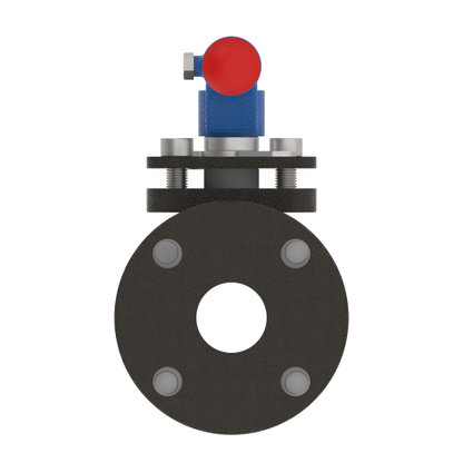 4000 1 1/2" Cast Iron Flanged- Full Port Ball Valve 125#