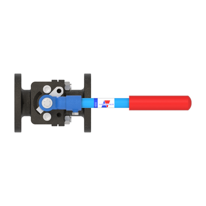 4000 1 1/2" Cast Iron Flanged- Full Port Ball Valve 125#