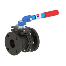 4000 2 1/2" Cast Iron Flanged- Full Port Ball Valve 125#