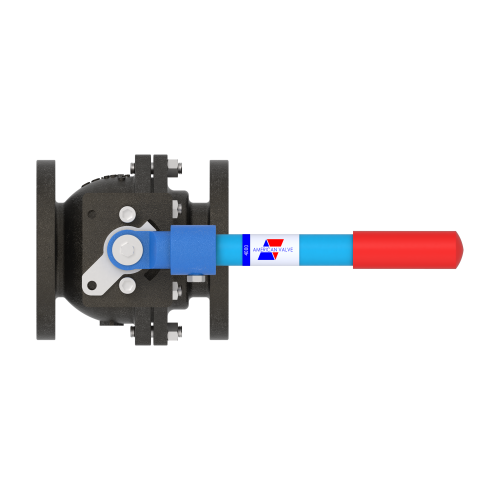 4000 3" Cast Iron Flanged- Full Port Ball Valve 125#