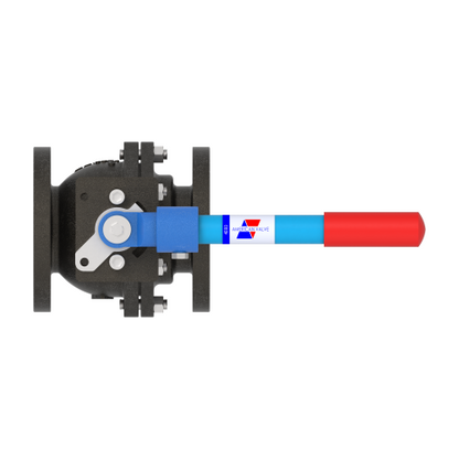 4000 3" Cast Iron Flanged- Full Port Ball Valve 125#
