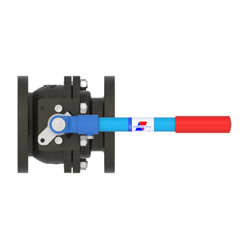 4000 4"  Cast Iron Flanged- Full Port Ball Valve 125#
