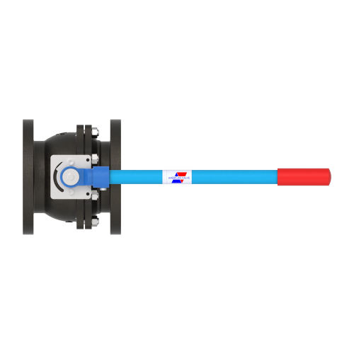 4000 8" Cast Iron Flanged- Reduced Port Ball Valve 125#