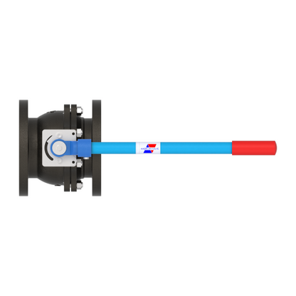 4000 8" Cast Iron Flanged- Reduced Port Ball Valve 125#
