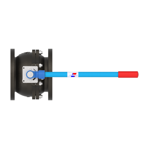 4000 10" Cast Iron Flanged- Reduced Port Ball Valve 125#