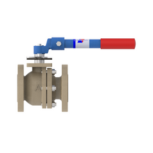 4000D 2 1/2" Ductile Iron Flanged - Raised Face - Full Port Ball Valve 150#