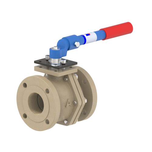 4000D 3" Ductile Iron Flanged - Raised Face - Full Port Ball Valve 150#