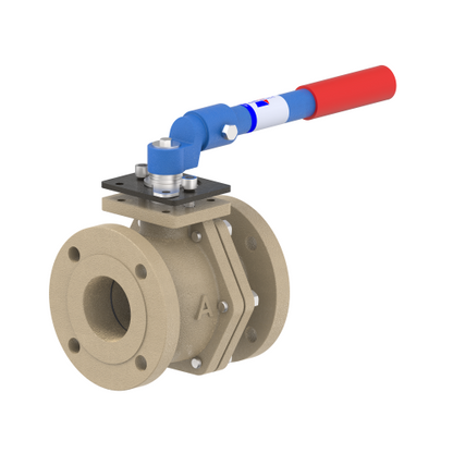 4000D 3" Ductile Iron Flanged - Raised Face - Full Port Ball Valve 150#