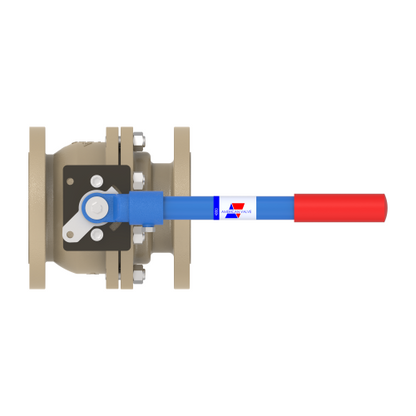 4000D 4" Ductile Iron Flanged - Raised Face - Full Port Ball Valve 150#