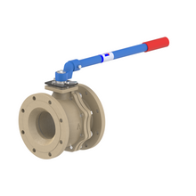 4000D 8" Ductile Iron Flanged - Raised Face - Reduced Port Ball Valve 150#