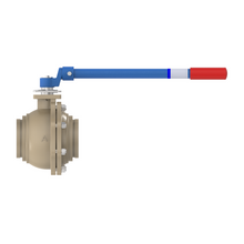 4000DV 6" Ductile Iron Grooved-End Full Port Ball Valve 600CWP