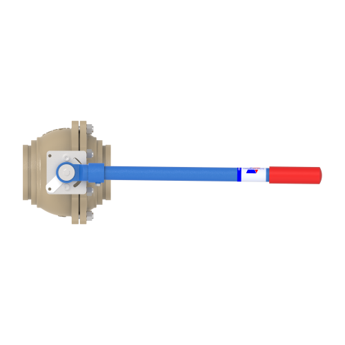 4000DV 6" Ductile Iron Grooved-End Full Port Ball Valve 600CWP