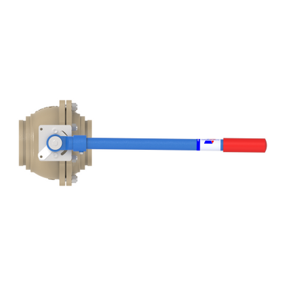 4000DV 6" Ductile Iron Grooved-End Full Port Ball Valve 600CWP